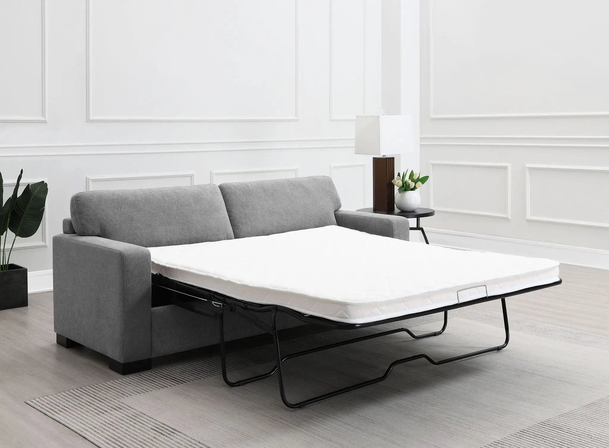 Simpson Upholstered Sofa Sleeper with Queen Mattress Grey by Unique Piece Furniture