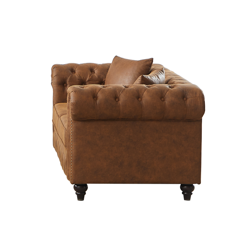 FX 63.5" Contemporary Design Chesterfield Sofa by HouseOfZazla