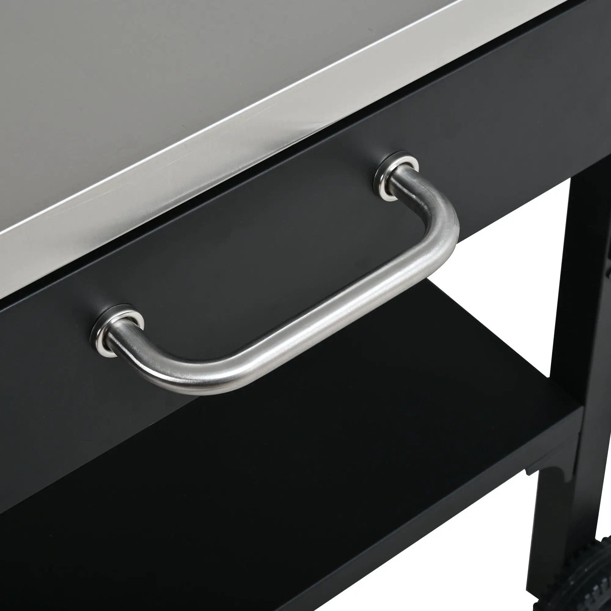 Foldable Outdoor Kitchen Cart With Storage For Patio by HouseOfZazla