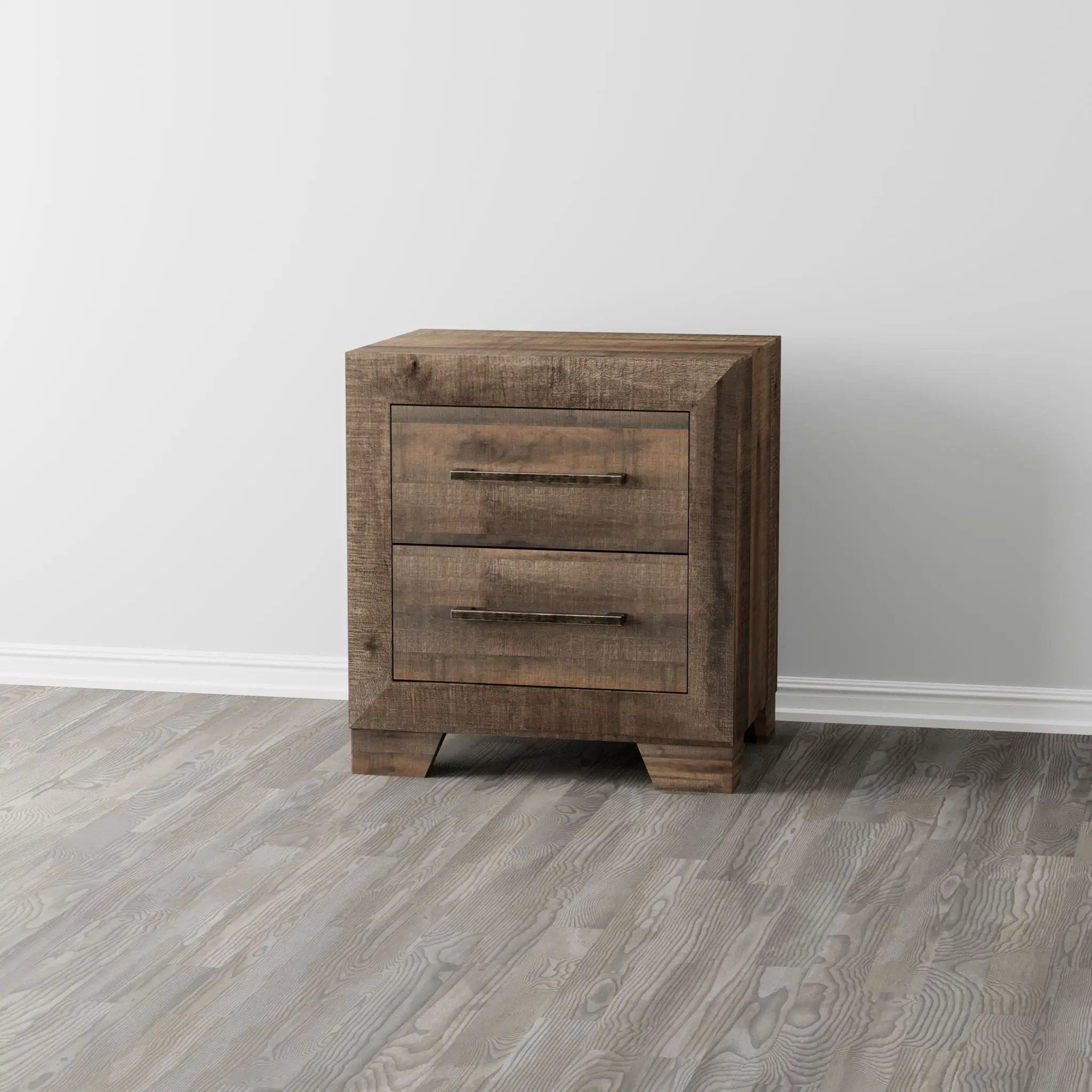 Plinz - 2 Drawer Nightstand - Brown by Unique Piece Furniture
