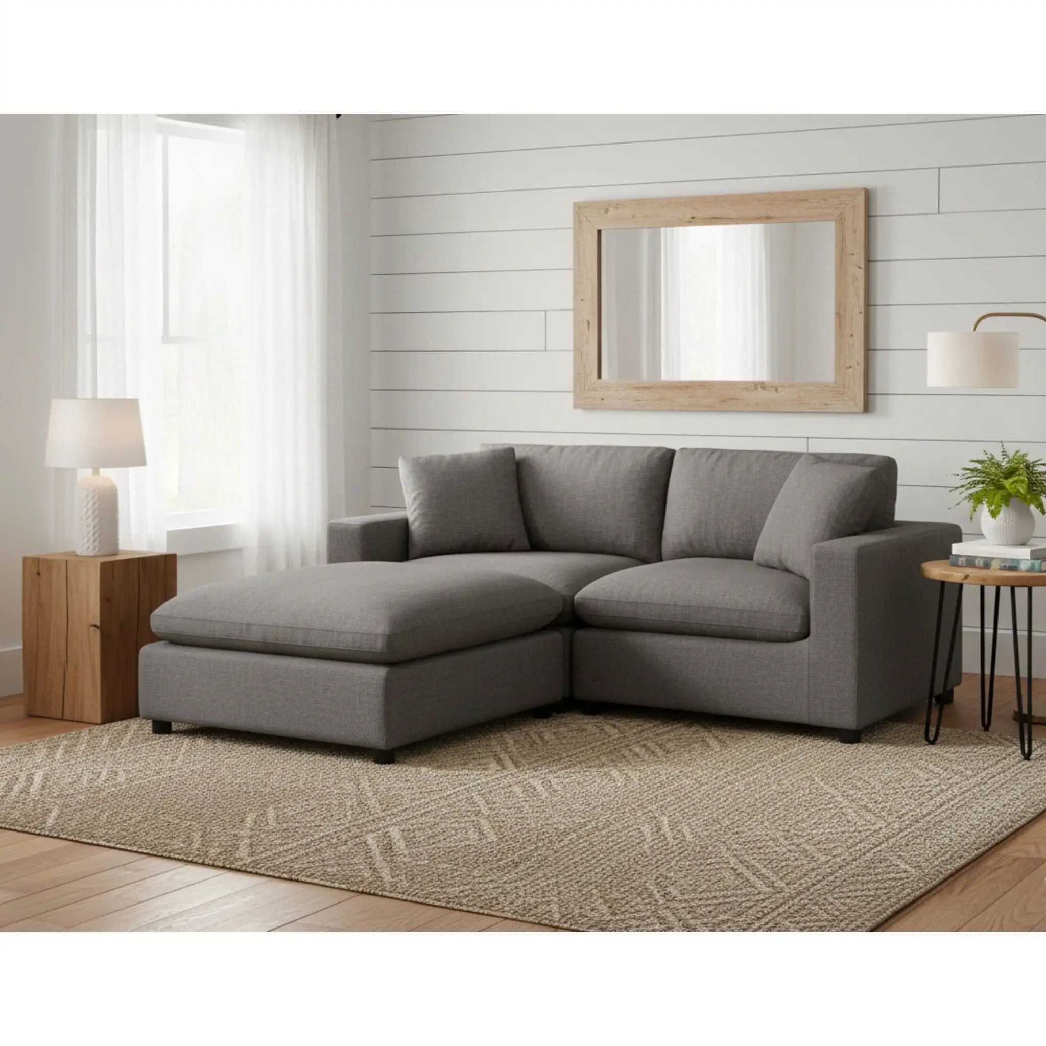 Cassandra - Sofa With Ottoman by HouseOfZazla