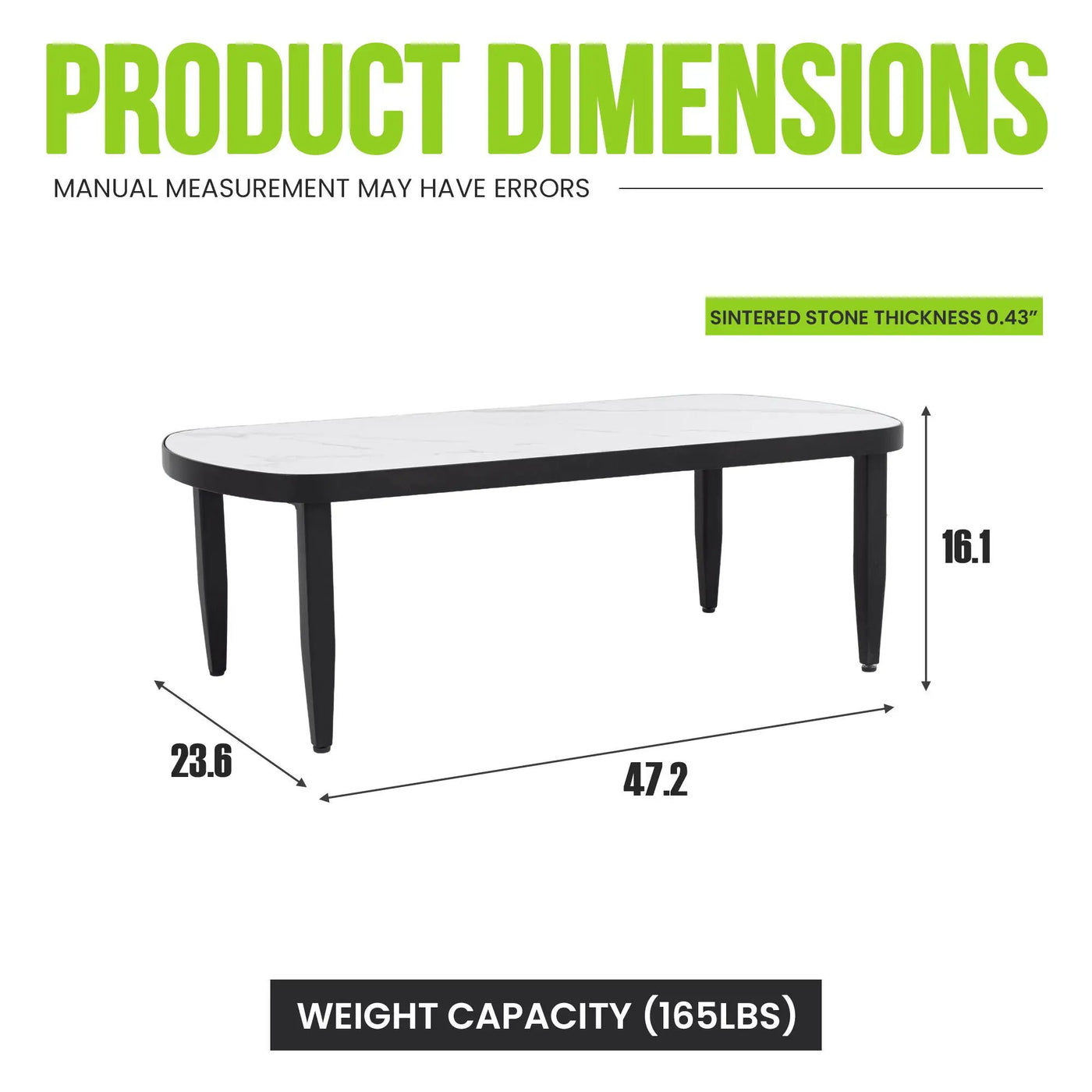 Outdoor Elegance Table, Rounded Corners by HouseOfZazla