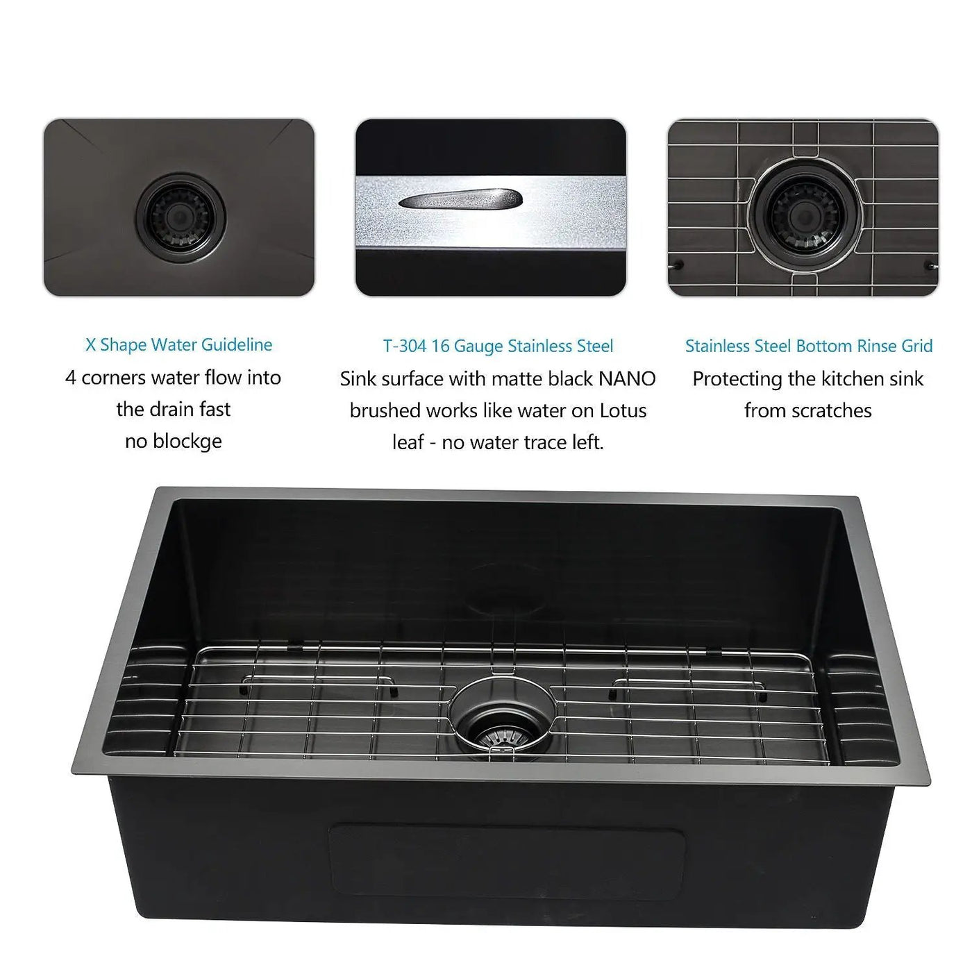 Undermount Kitchen Sink 16 Gauge Stainless Steel by HouseOfZazla