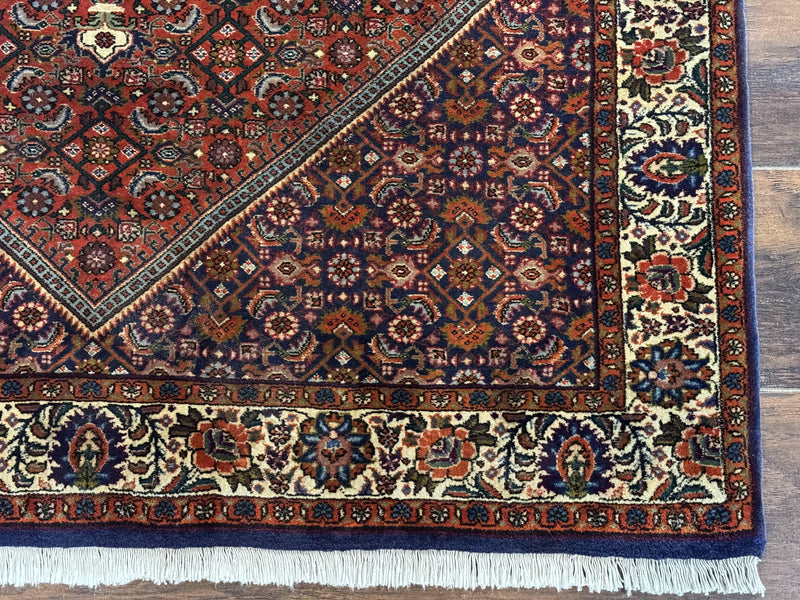 Persian Bidjar Rug 4x5, Fine 290 KPSI, Herati Pattern by Jewel Rugs
