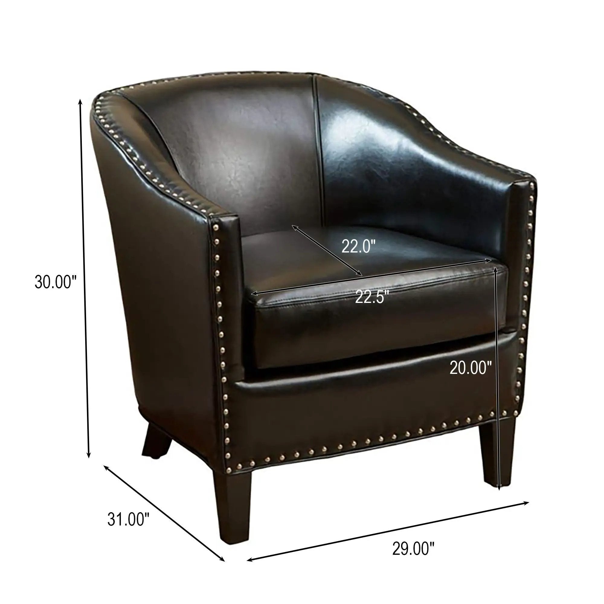 Enigmatica Upholstered Club Chair with Nailhead Trim by HouseOfZazla