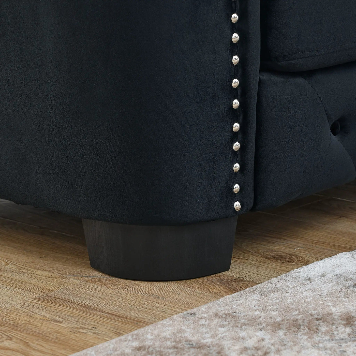 Modern Chesterfield Sofa With Tufted Backrest For Living Room by HouseOfZazla