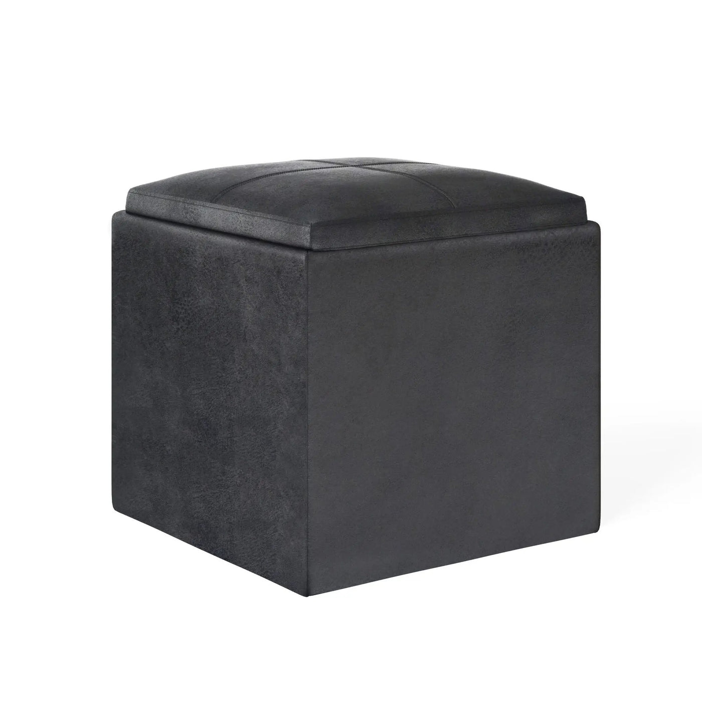 Rockwood - Upholstered Cube Storage Ottoman With Tray by Unique Piece Furniture