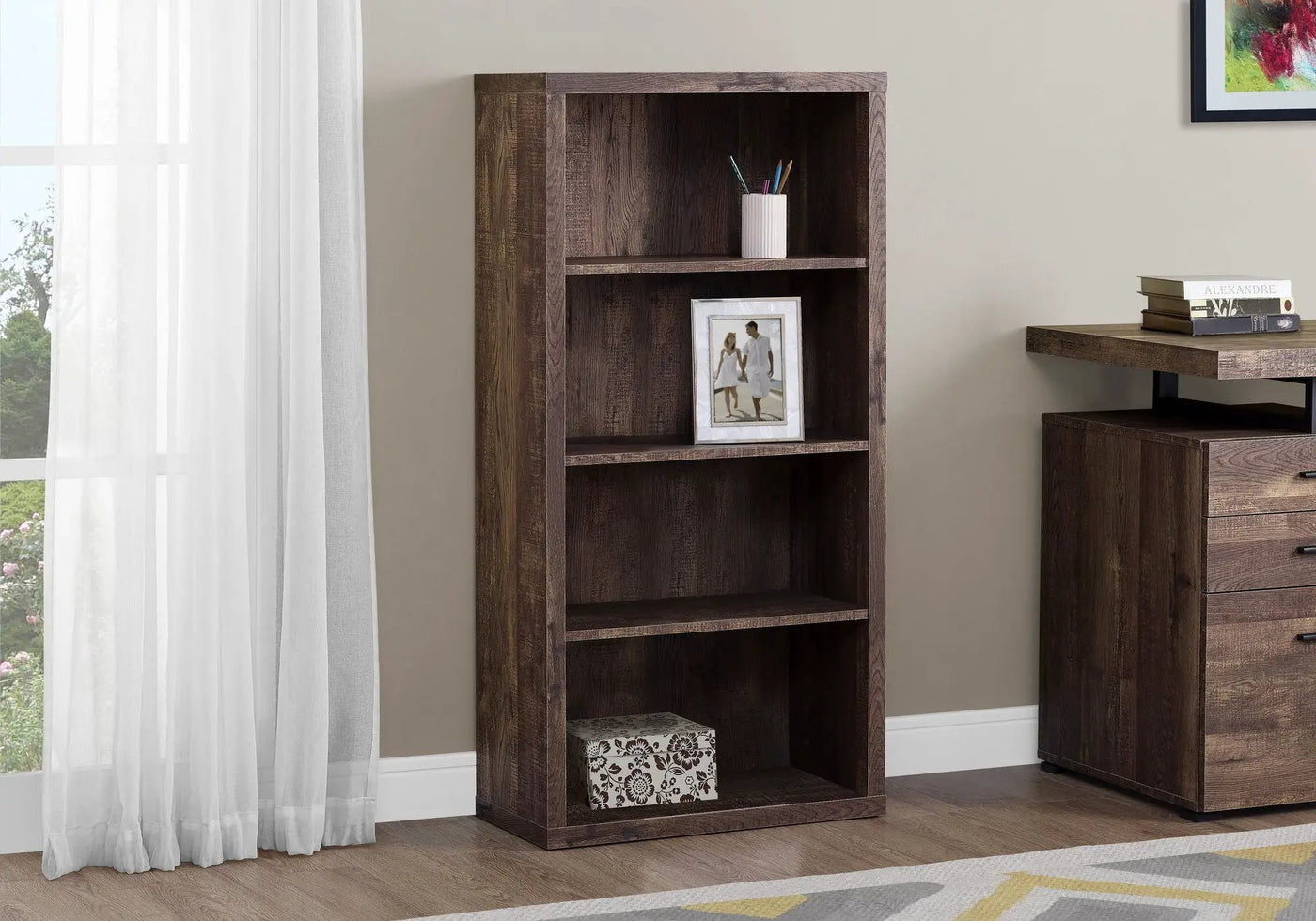 5 Tier For Office Bookshelf, Bookcase, Etagere, Contemporary & Modern by HouseOfZazla