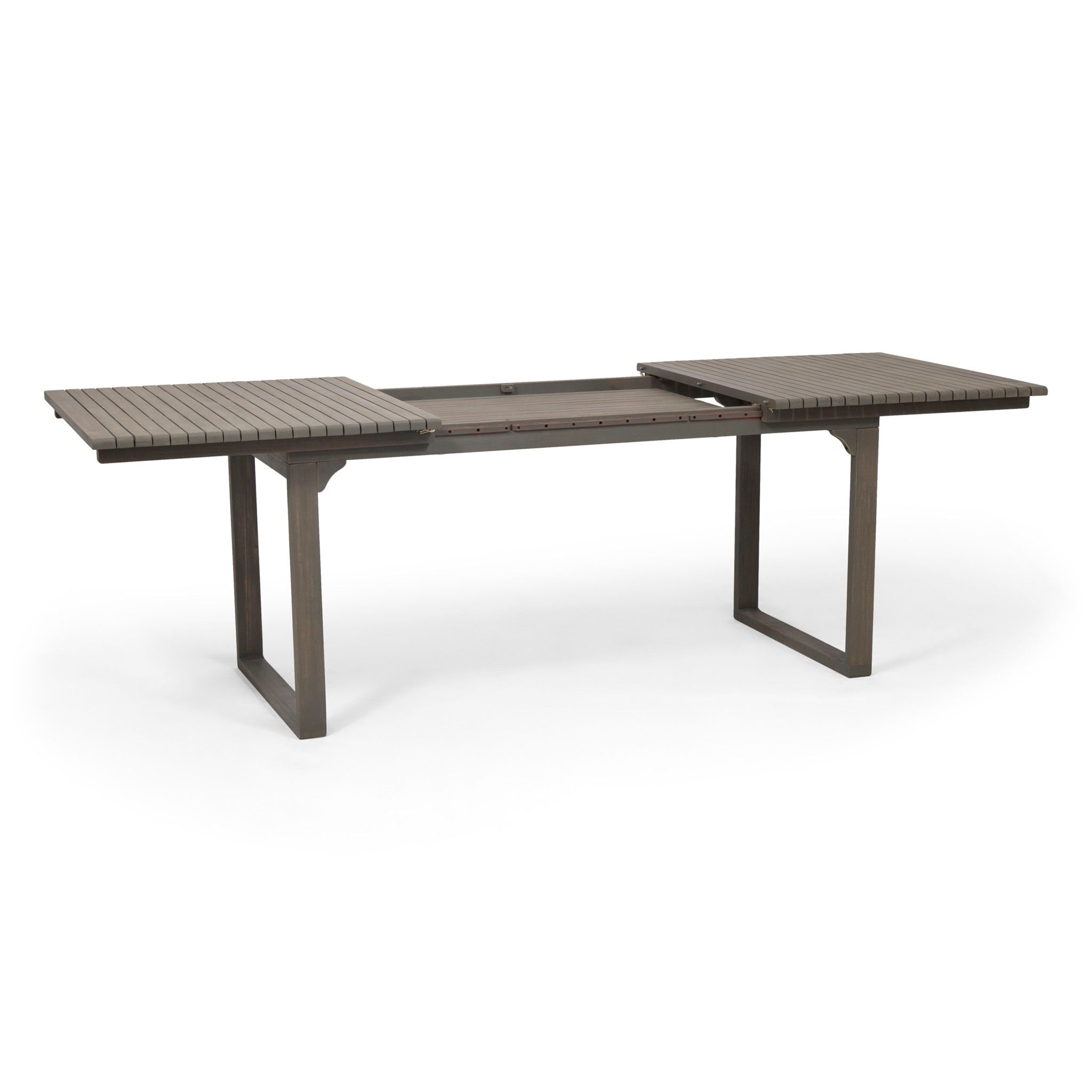 Outdoor Expandable Acacia Wood Dining Table With U-Shaped Leg by HouseOfZazla