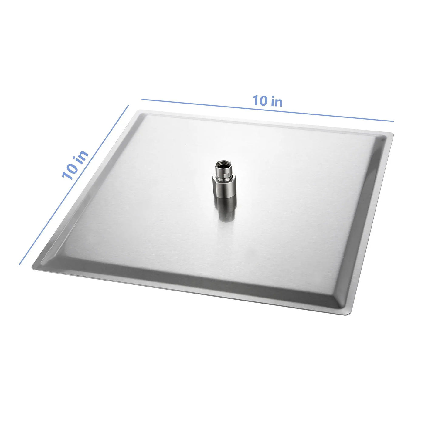 Modern 10" Square Rainfall Shower Head & Stainless Steel Wall Or Ceiling Mount Luxury Spa Shower Panel by HouseOfZazla