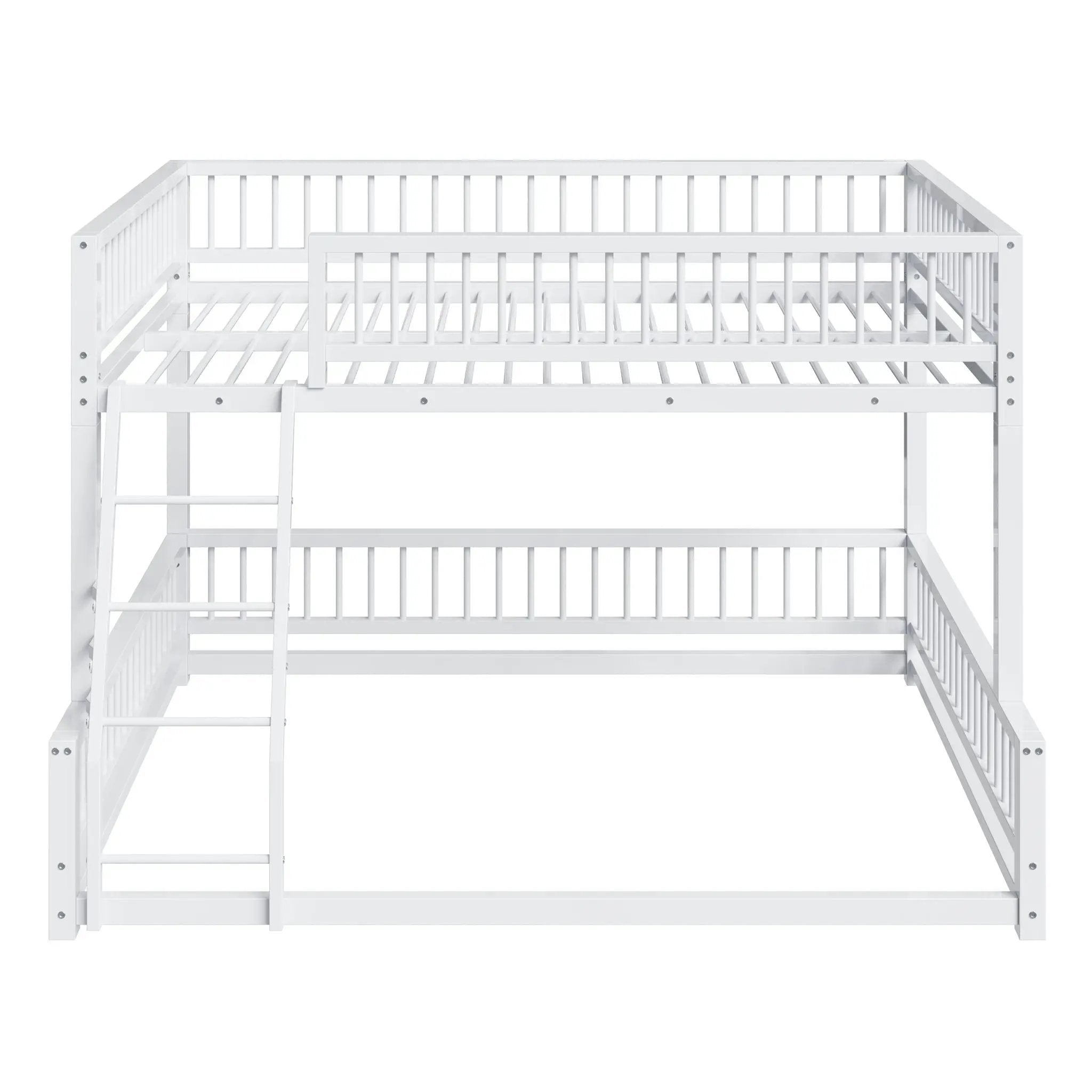 Bunk Bed With Ladder And Safety Guardrails by HouseOfZazla