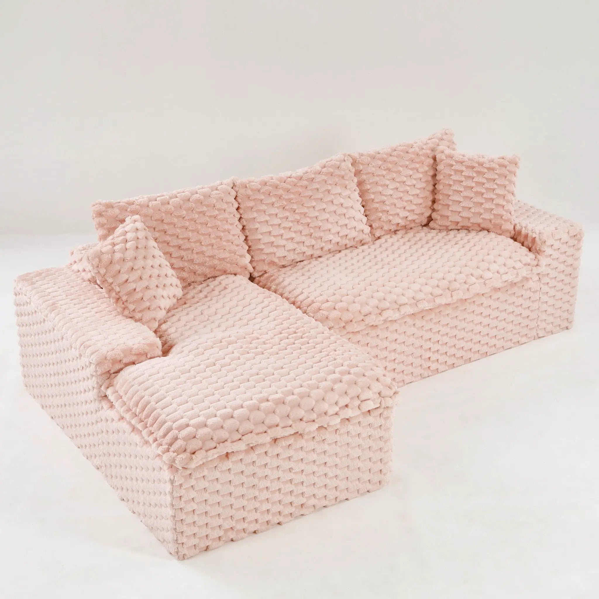 Modular Sofa, Convertible Twin Seat With Chaise Lounge by HouseOfZazla