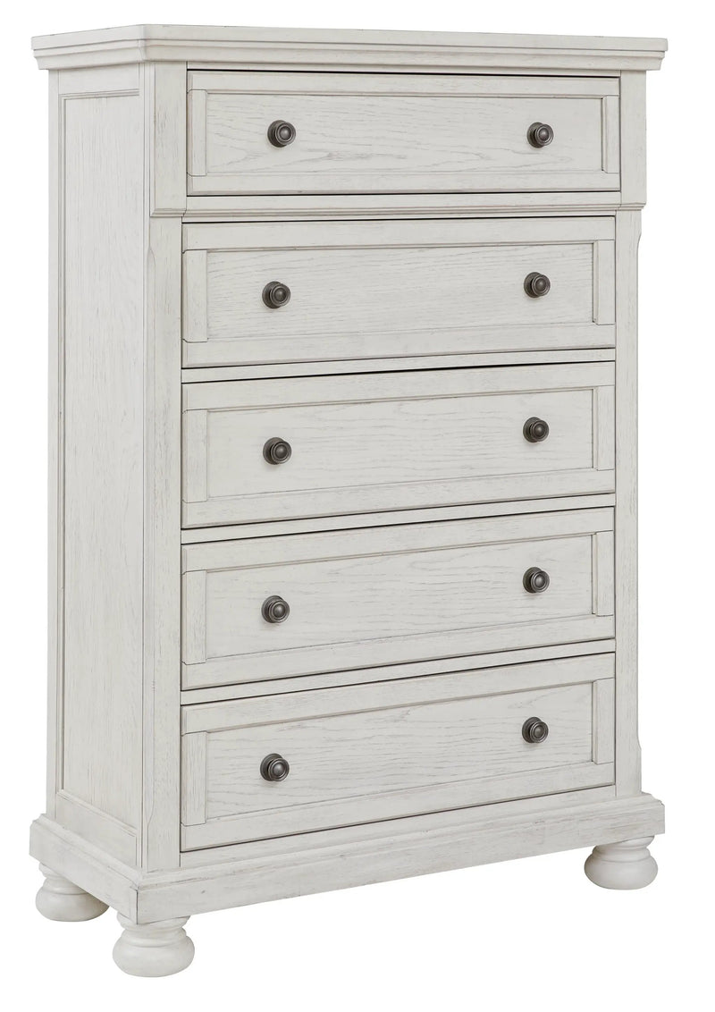 Robbinsdale - Five Drawer Chest - Antique White by Unique Piece Furniture