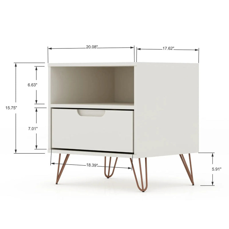 Rockefeller - Nightstand With 1 Drawer