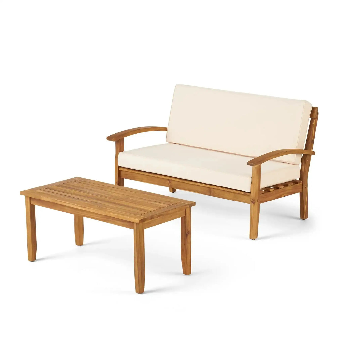 Outdoor Chat Set With Coffee Table and Loveseat by HouseOfZazla