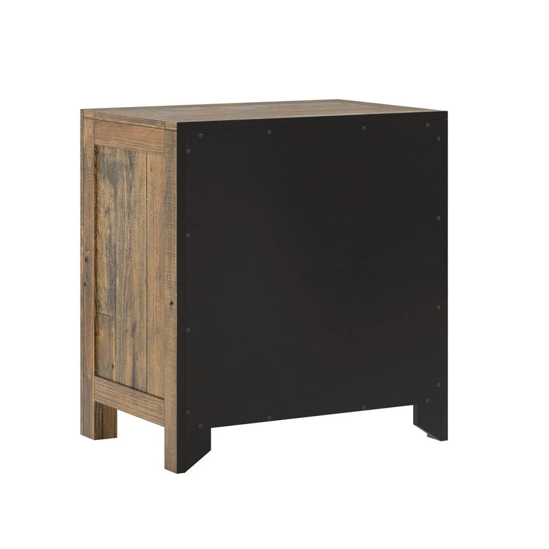 Rustic 2 Drawer Nightstand - Brown - Wood by Unique Piece Furniture