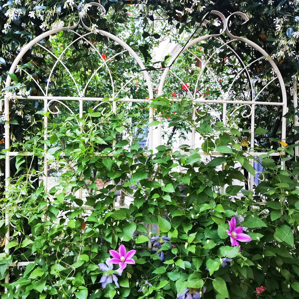 Metal Garden Rustproof Trellis For Climbing Plants Outdoor Flower Support, photo 20 of 20
