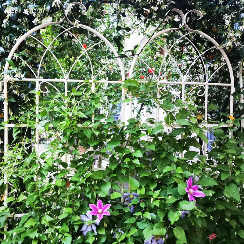 Metal Garden Rustproof Trellis For Climbing Plants Outdoor Flower Support by HouseOfZazla