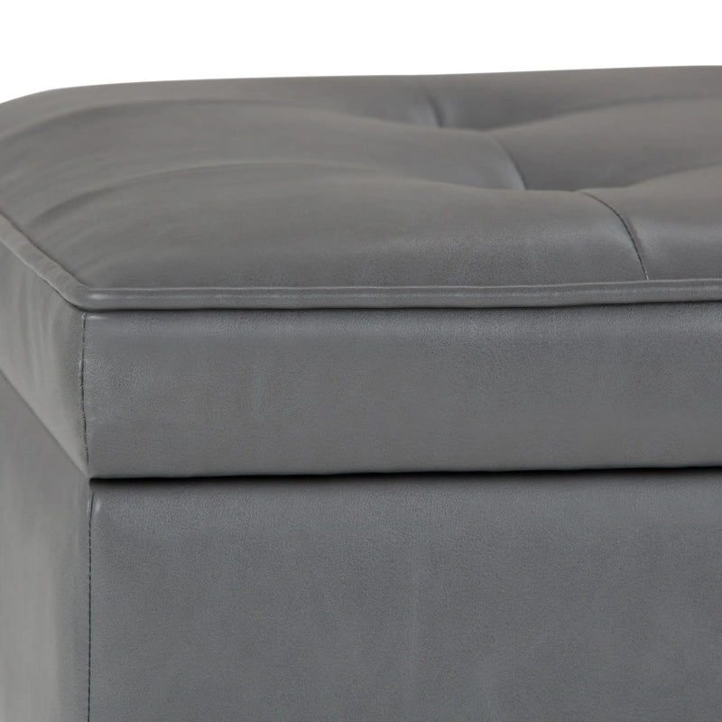 Cosmopolitan - Storage Ottoman Bench With Open Bottom by HouseOfZazla