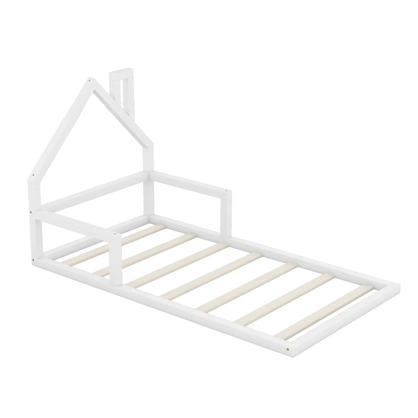 Floor Bed With House Shaped Headboard by HouseOfZazla