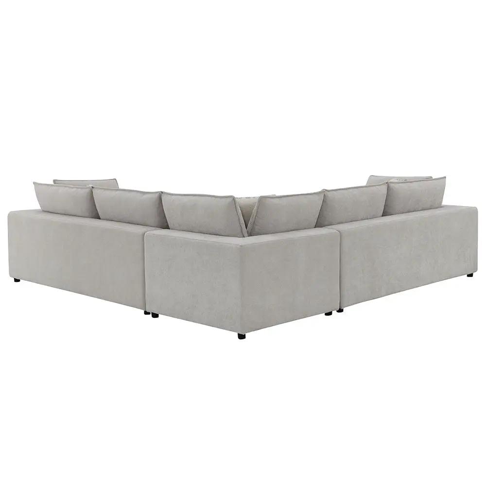 Marisa - Modular RF Loveseat With 2 Pillows - Beige Boucle by Unique Piece Furniture