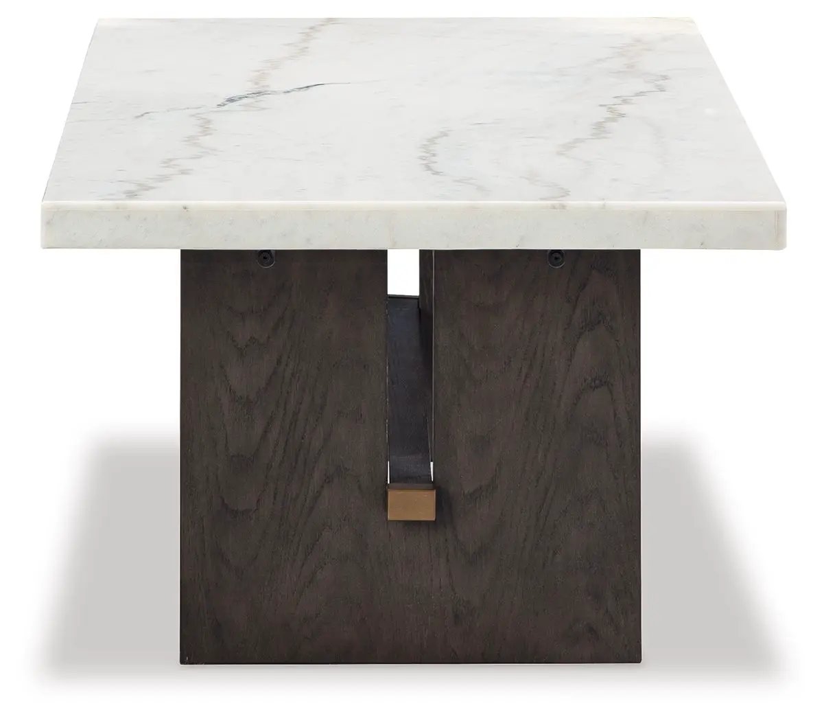 Burkhaus - Rectangular Cocktail Table - White / Dark Brown by Unique Piece Furniture