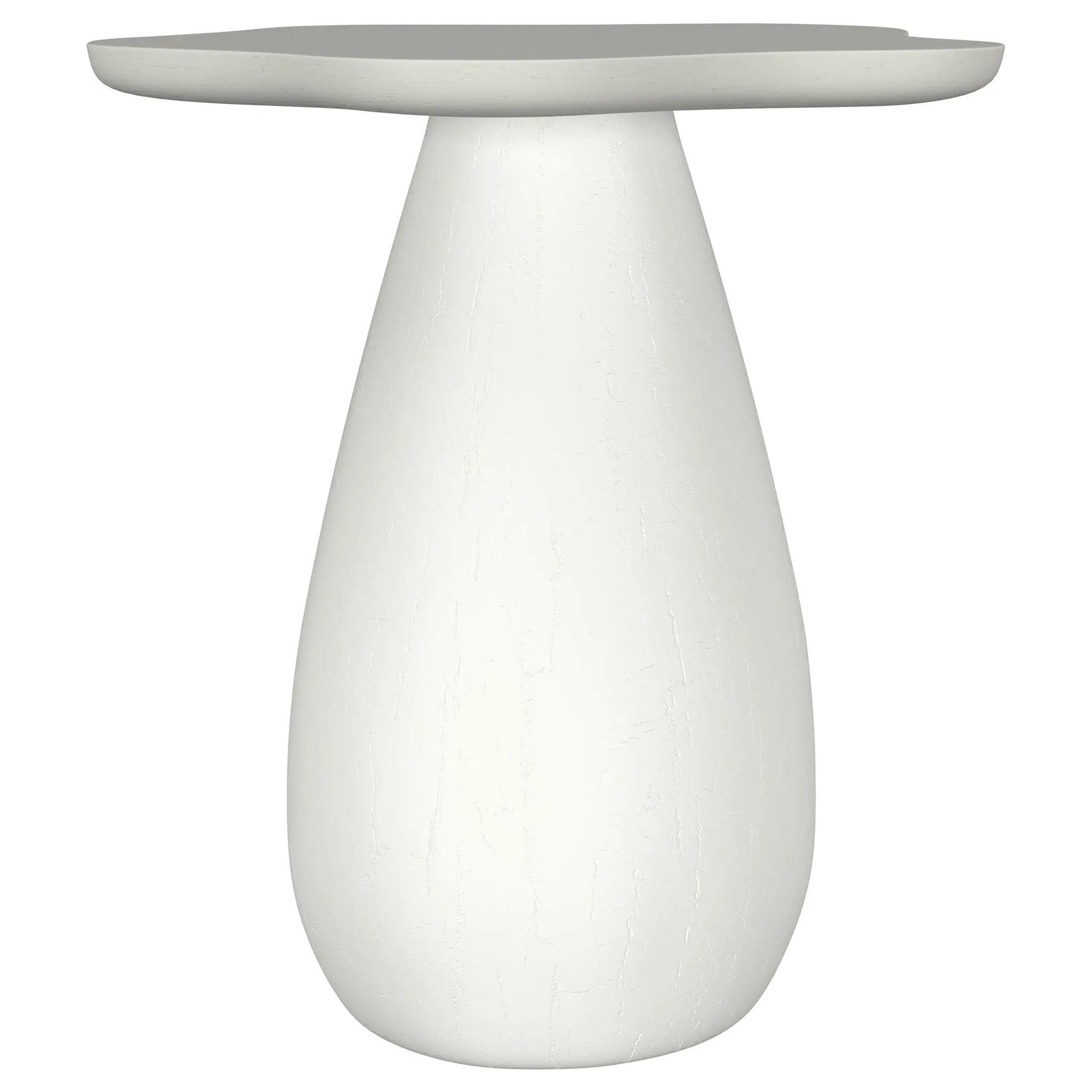 Perth 20-inch Side Table with Cloud-Shaped Top Off White by Unique Piece Furniture