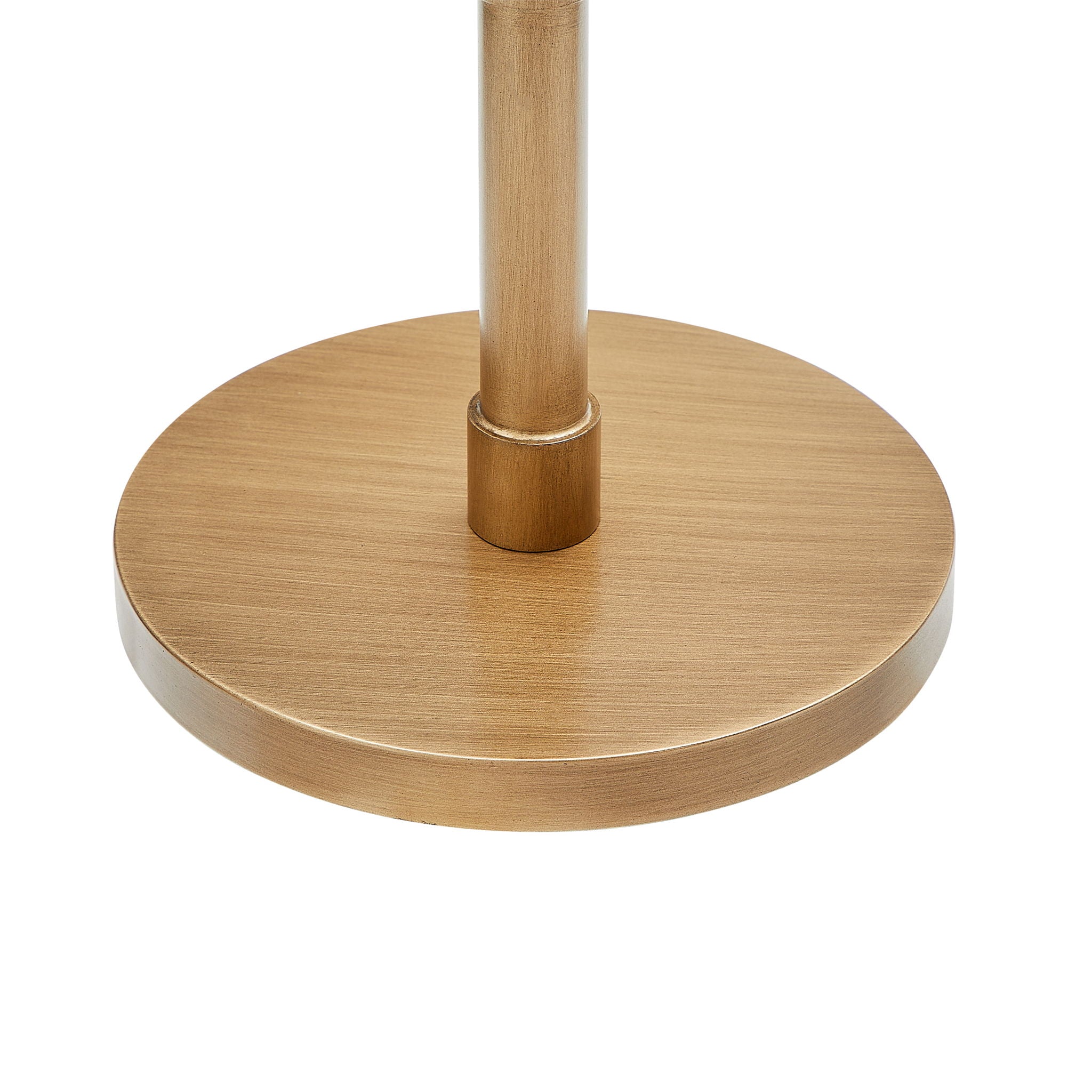 Morven - Adjustable Height Accent Table With Round Top - Antique Brass by HouseOfZazla