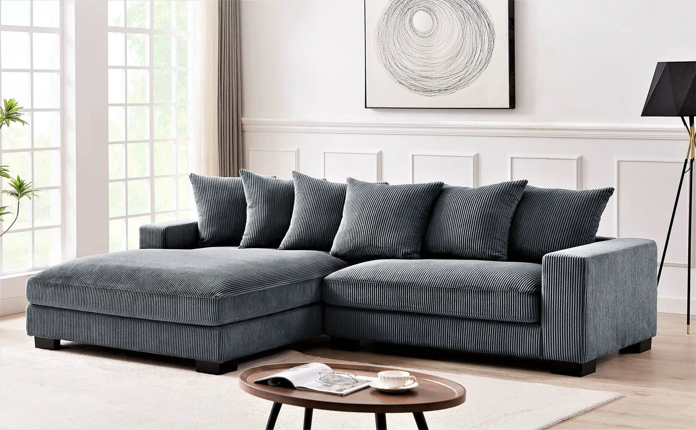 Luxe - Oversized 2 Piece Sectional Couches For Living Room, L Shaped Sofa With Chaise by Unique Piece Furniture