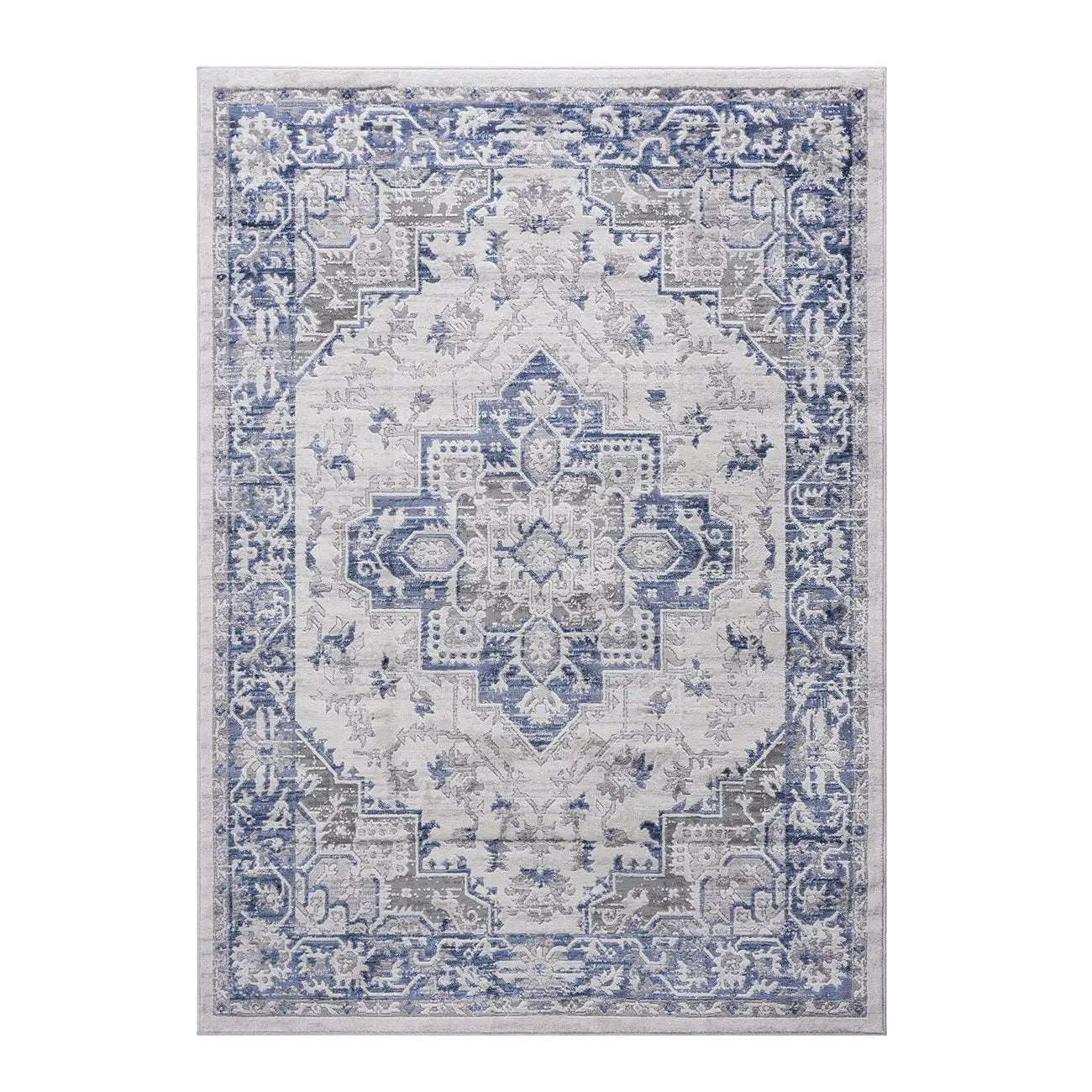 Marfi - 8' X 10' Oriental Area Rug - Blue / Gray by HouseOfZazla