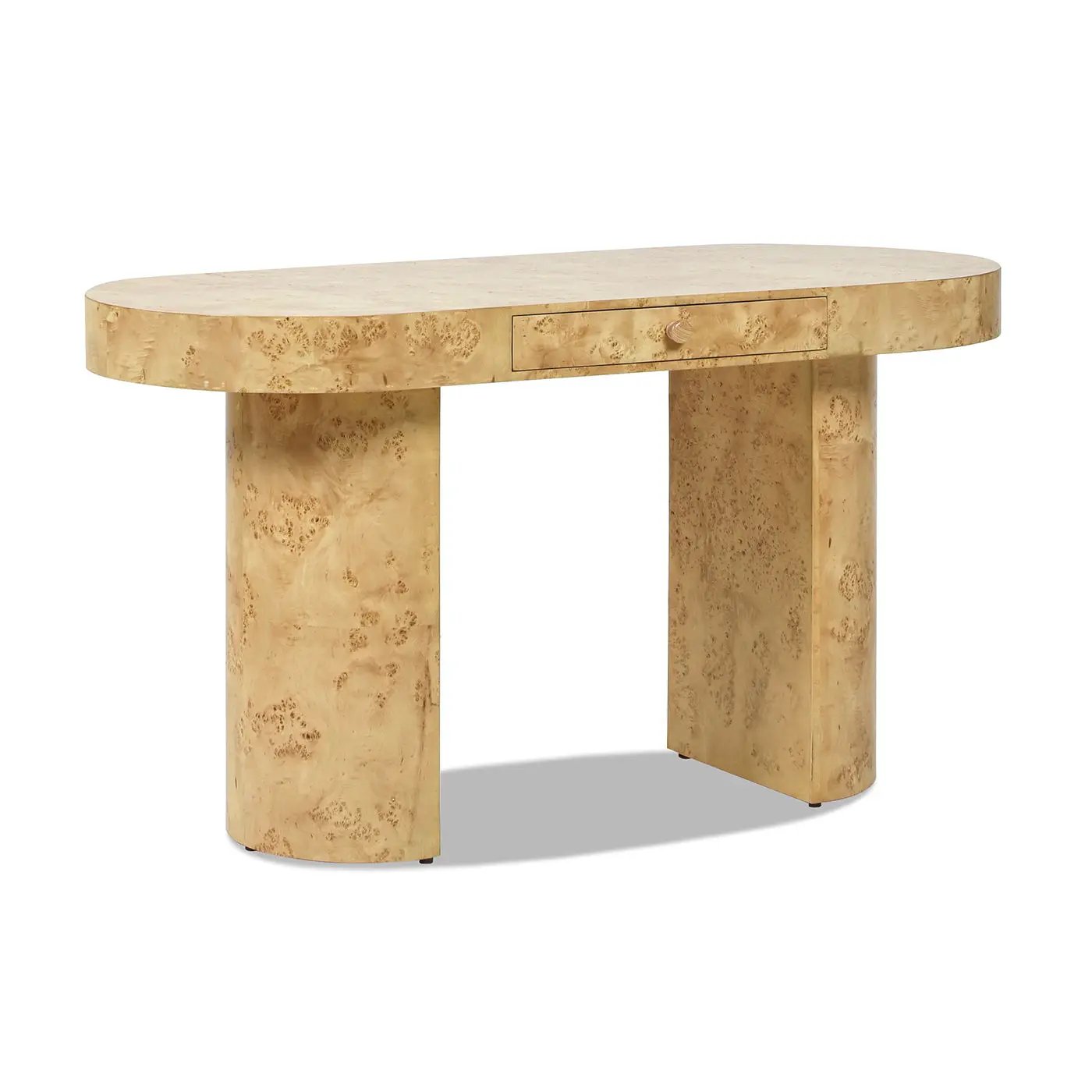 Jesse - Single Drawer Oval Computer Desk by HouseOfZazla