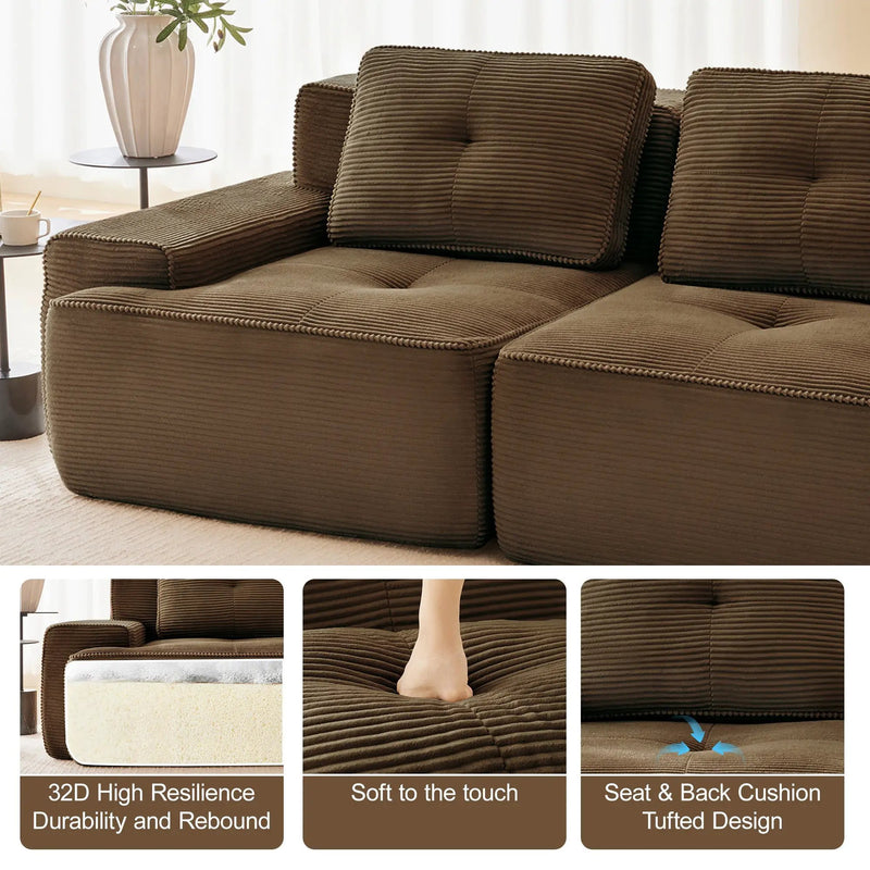 Modular Deep-Seat Sofa Set by HouseOfZazla