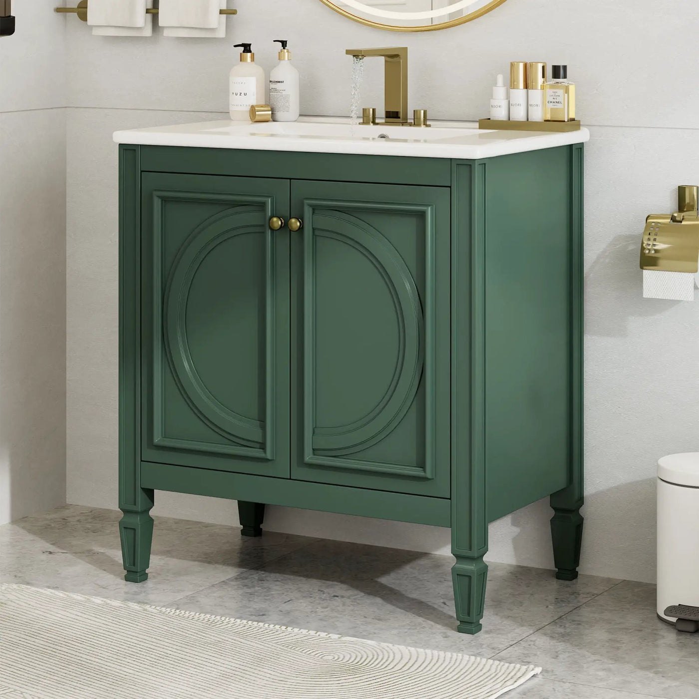 Bathroom Vanity With Sink With 2 Doors And Adjustable Shelf by HouseOfZazla