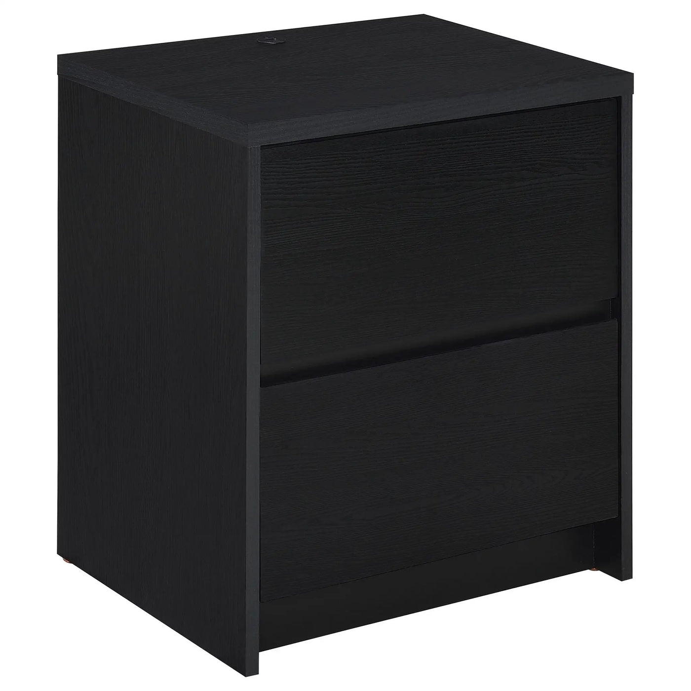 Geary - 2 Drawer Nightstand With LED Lights And USB Charging Ports by HouseOfZazla