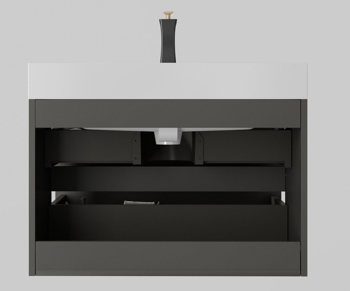 Alice - Bathroom Vanity With Sink, Wall Mounted, Floating, photo 37 of 40