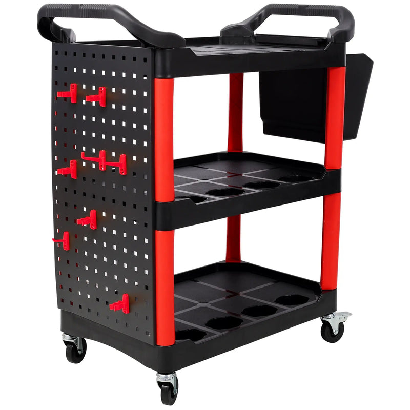 3 Tier Rolling Auto Detail Cart with Wheels by HouseOfZazla
