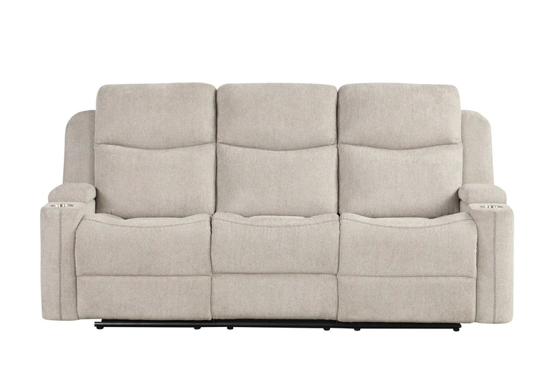 Galya - 3 Piece Living Room Set Sofa Loveseat Chair - Light Gray by HouseOfZazla