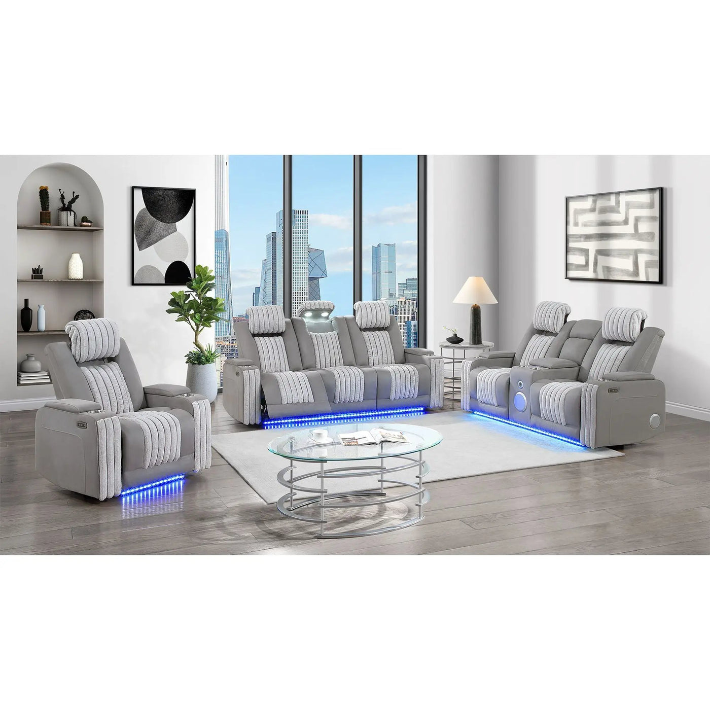 Duran - Power Reclining Sofa With Power Headrest by HouseOfZazla