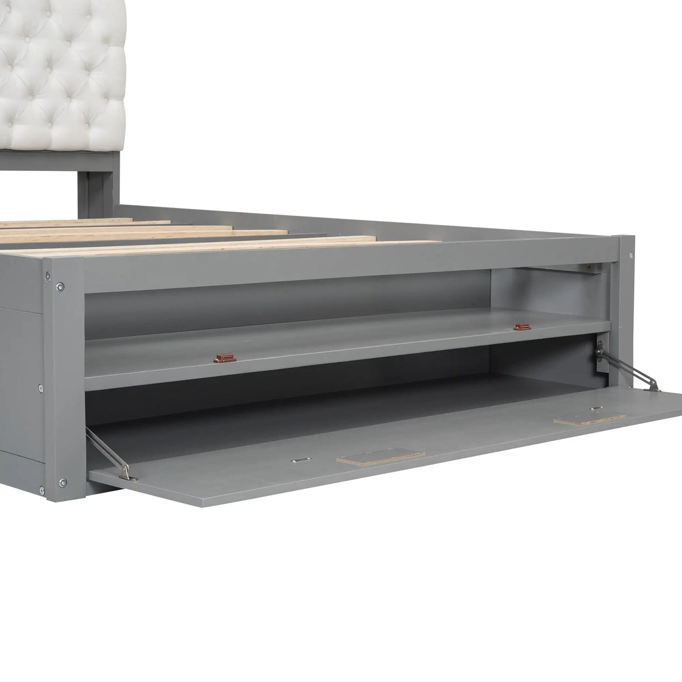 Platform Bed With Storage Headboard, Shoe Rack And 4 Drawers by HouseOfZazla
