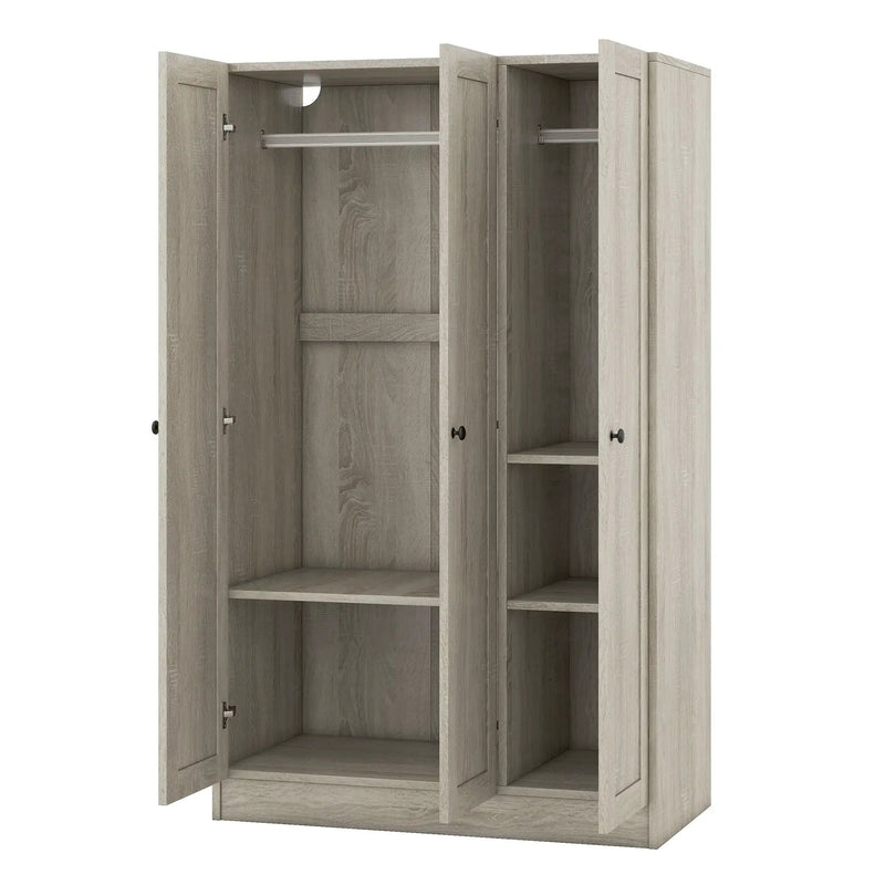 3 Door Shutter Wardrobe With Shelves by HouseOfZazla