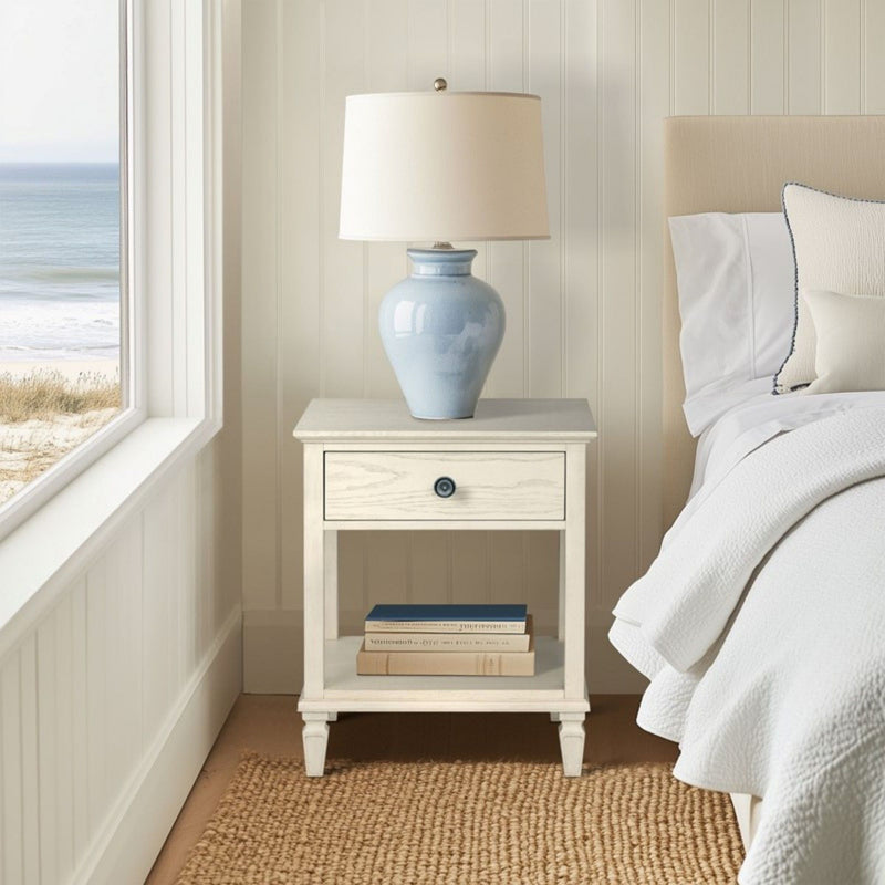 Victoria - Bedside Table With Drawer And Shelf by HouseOfZazla