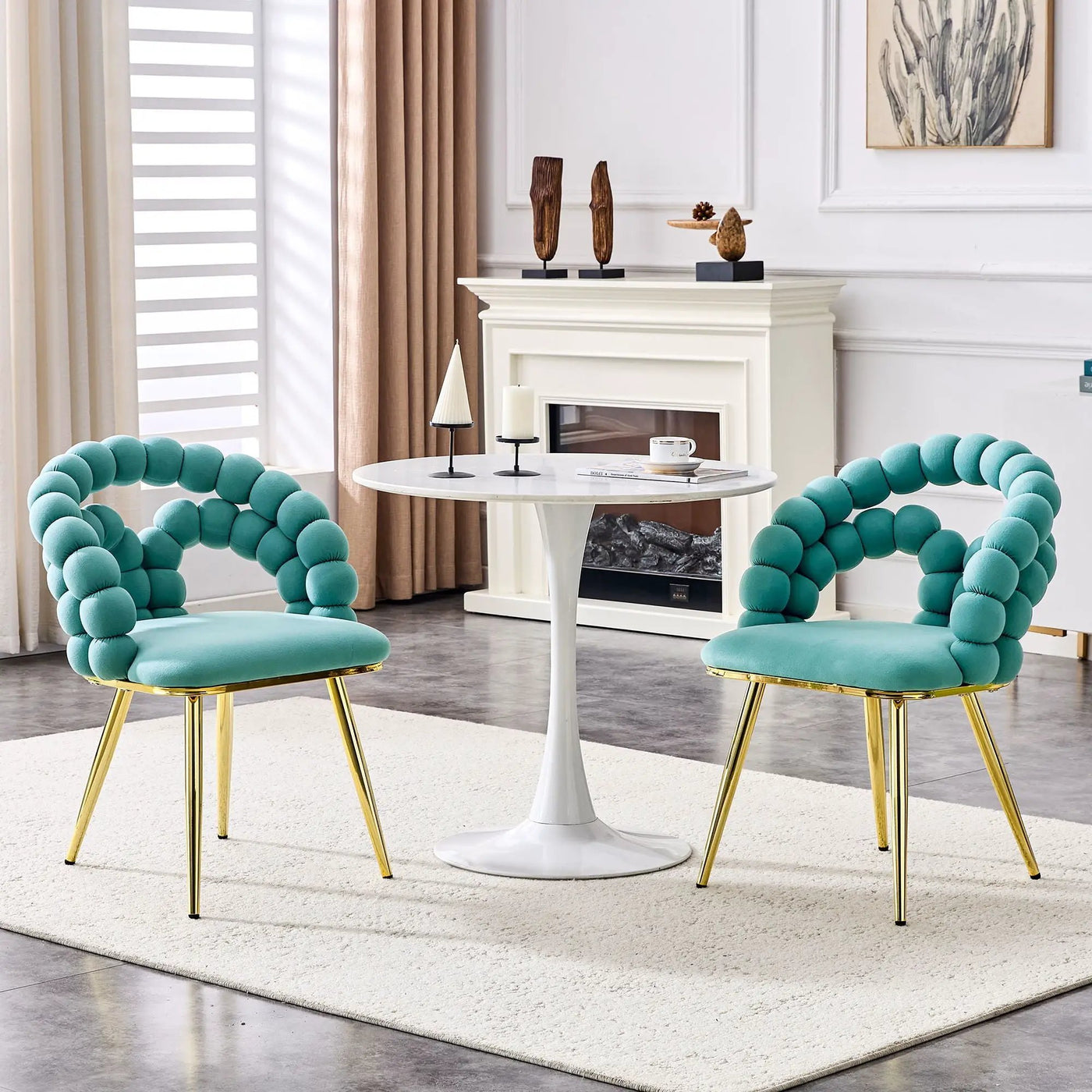 Puffy Bubble Ball Chain Chairs for Dining Room by HouseOfZazla