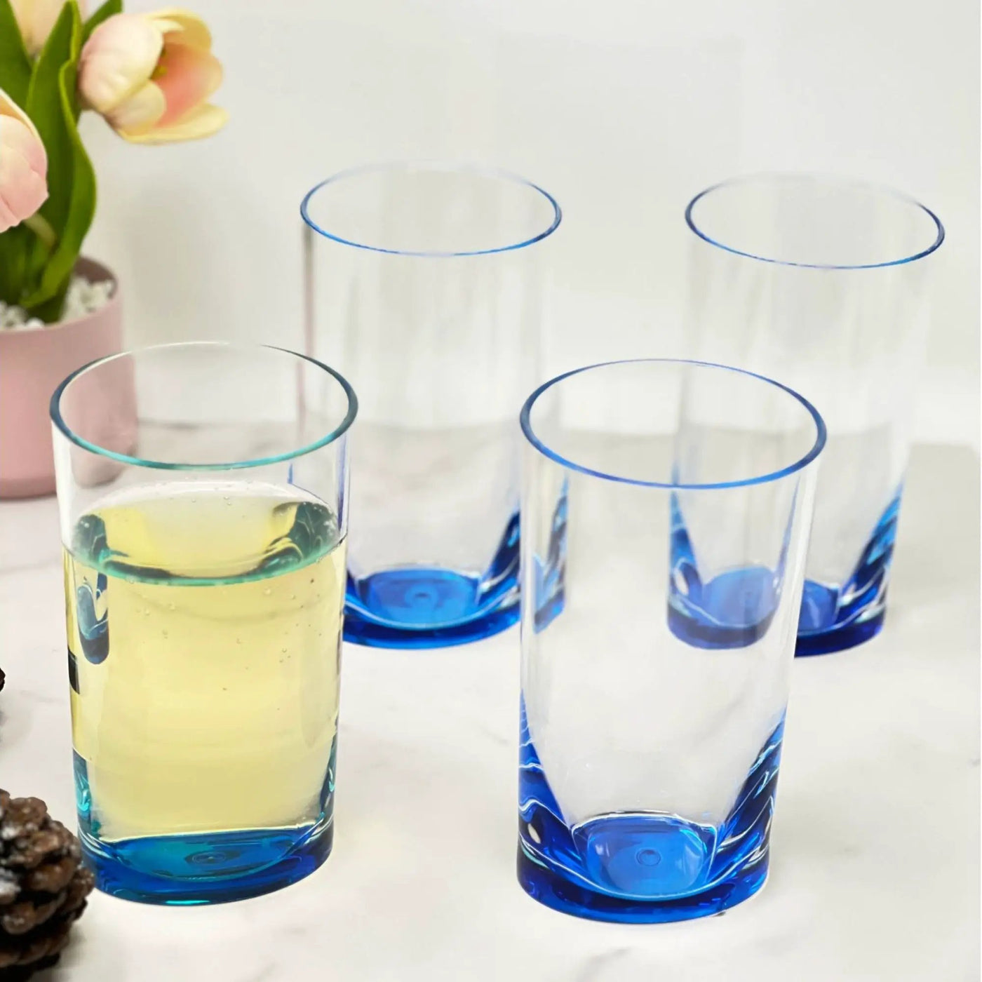 Leading Ware Oval Halo Acrylic Glasses Drinking Set by HouseOfZazla