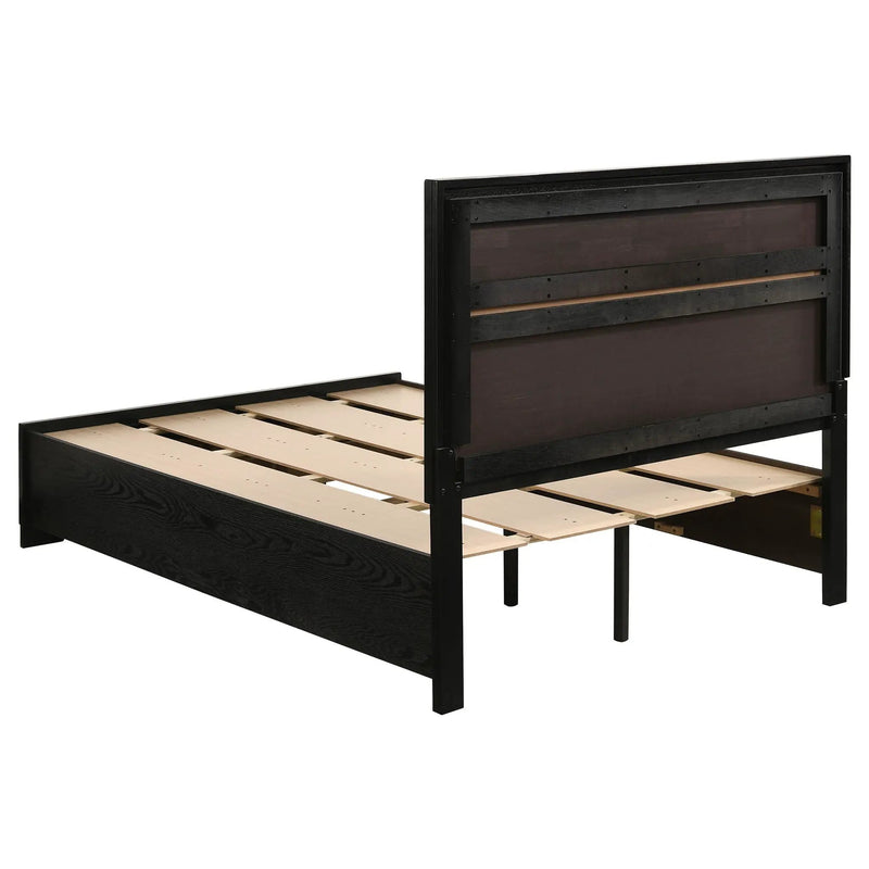 Miranda 51-inch Wood Full Storage Panel Bed Black by Unique Piece Furniture