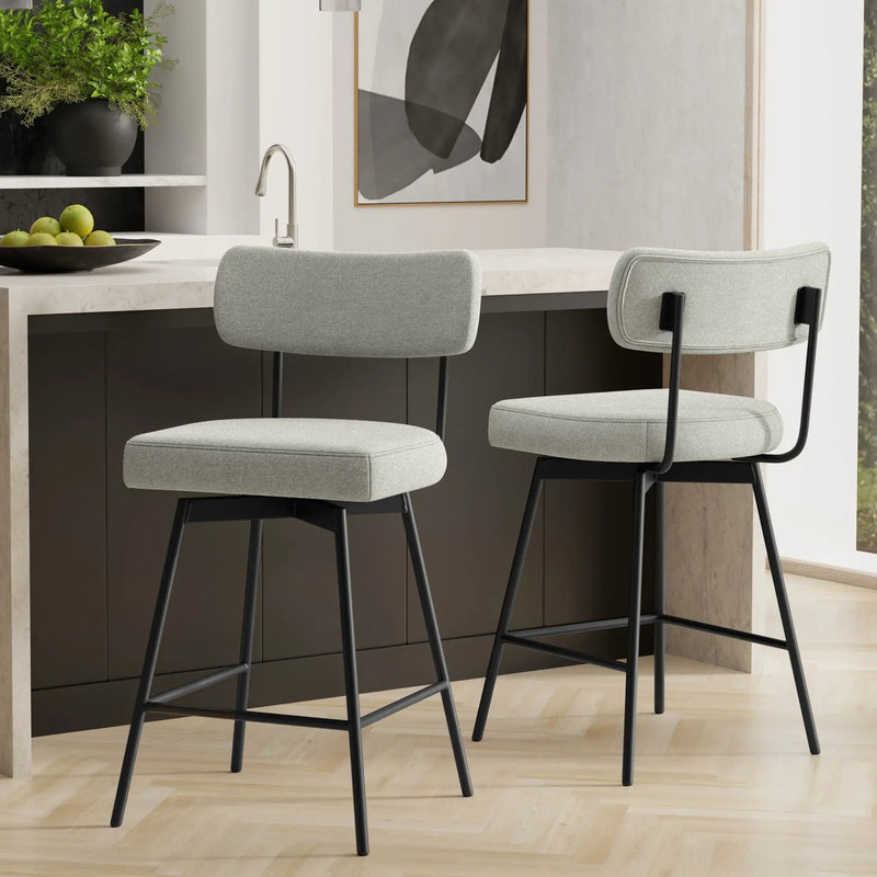 Giselle - Swivel Counter Height Stool (Set of 2) by HouseOfZazla