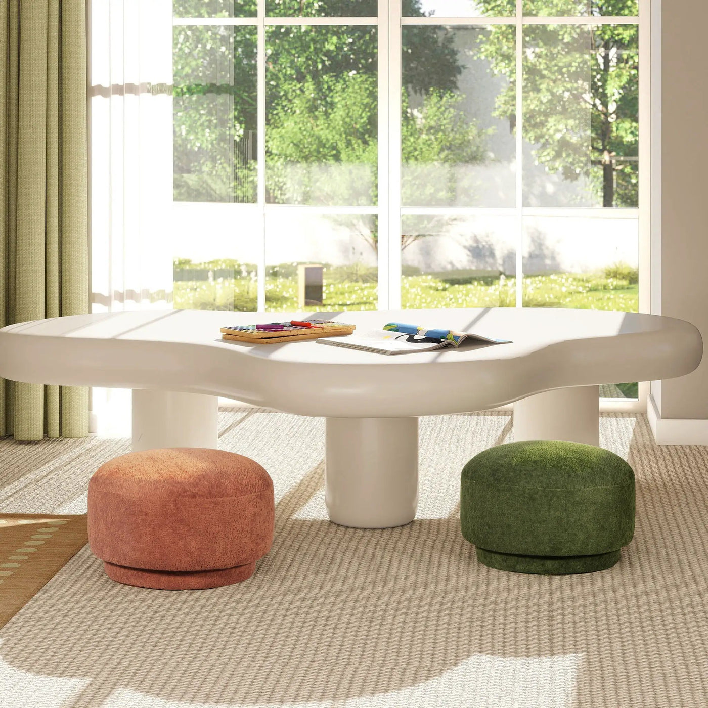 Fuji - Mushroom Footstool Ottoman by HouseOfZazla