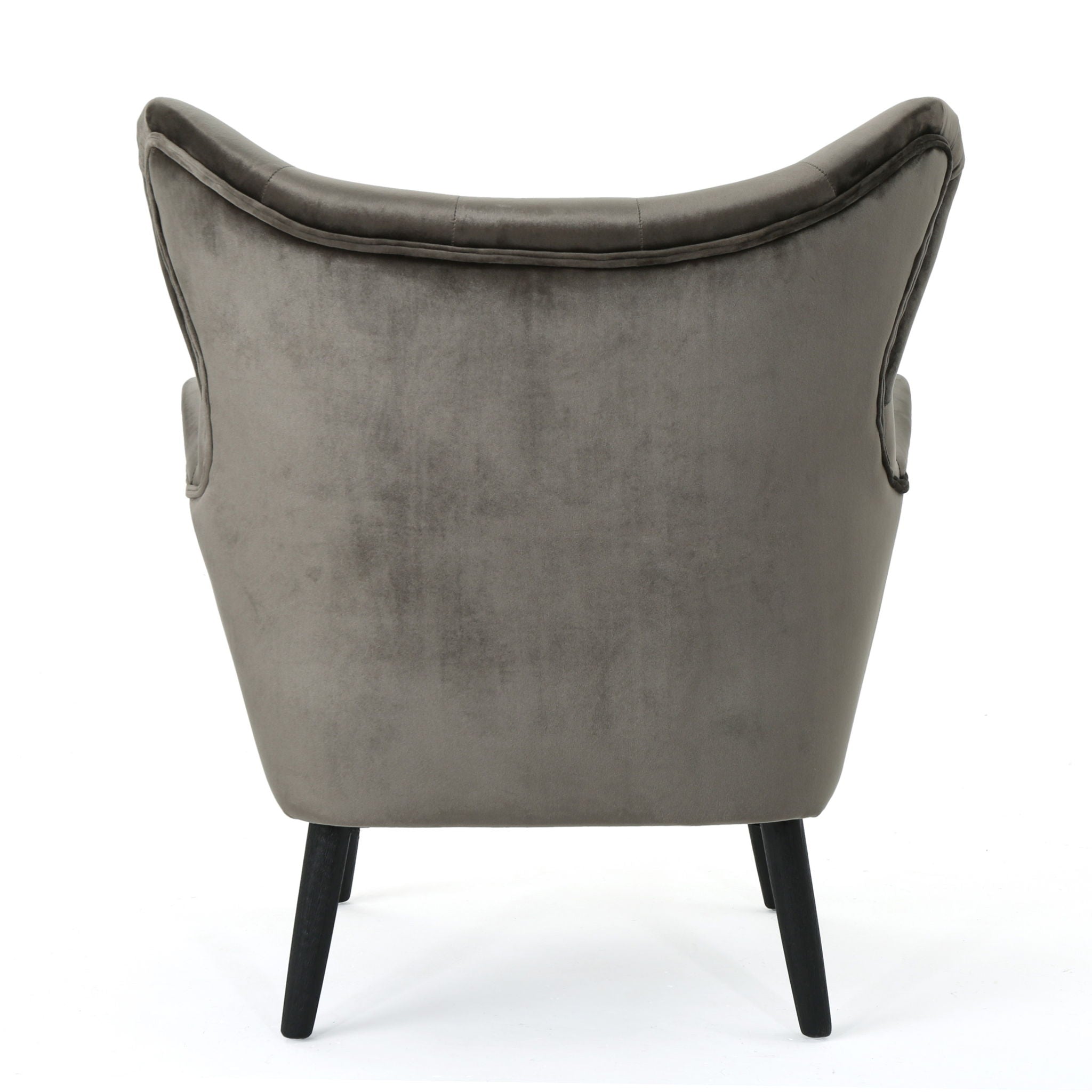 Alyssa Mid Century Upholstered Arm Chair With Wingback Design by HouseOfZazla