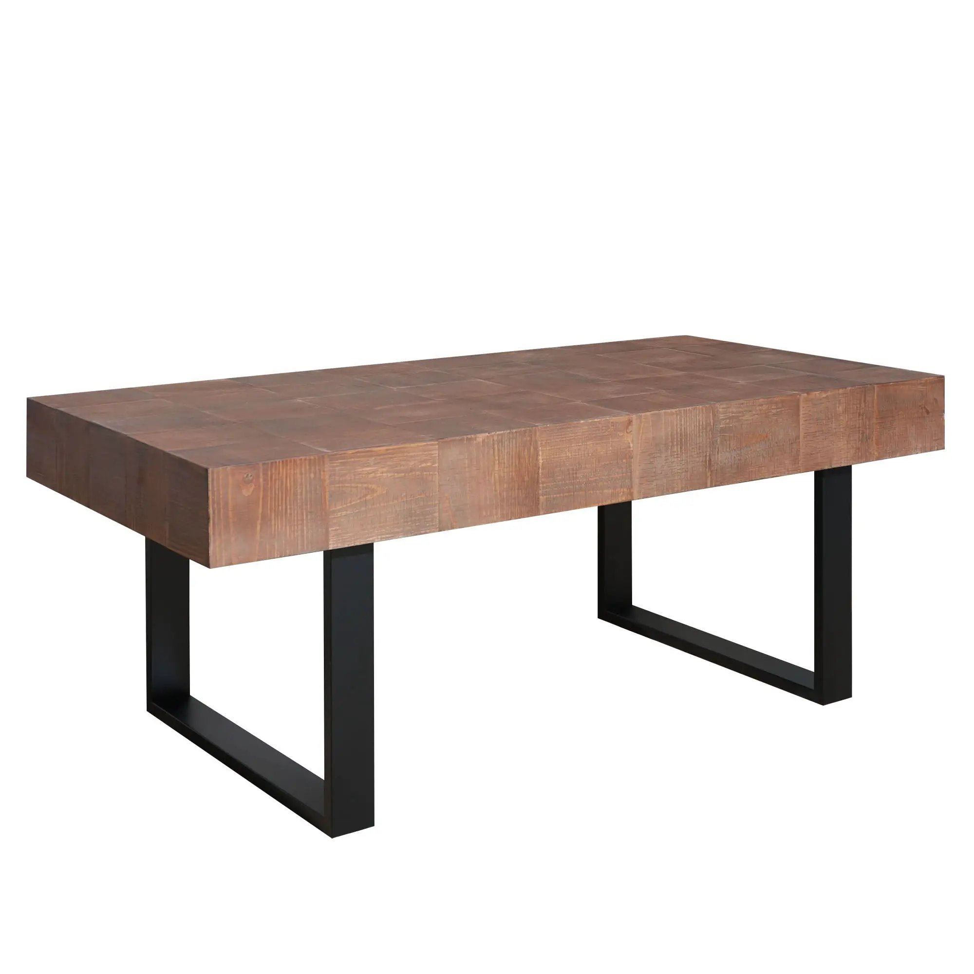 Rectangular Coffee Table With U-Shaped Legs Living Room - Multi by Unique Piece Furniture