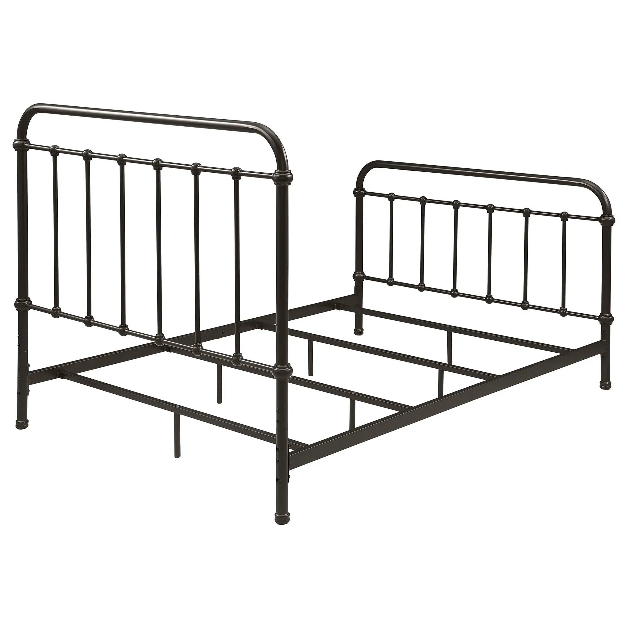 Livingston Metal Full Open Frame Bed Dark Bronze by Unique Piece Furniture