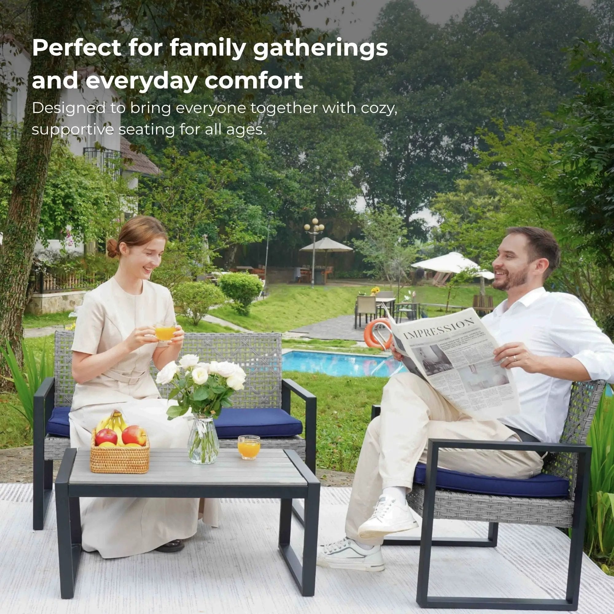 4-Piece Patio Furniture Set by HouseOfZazla